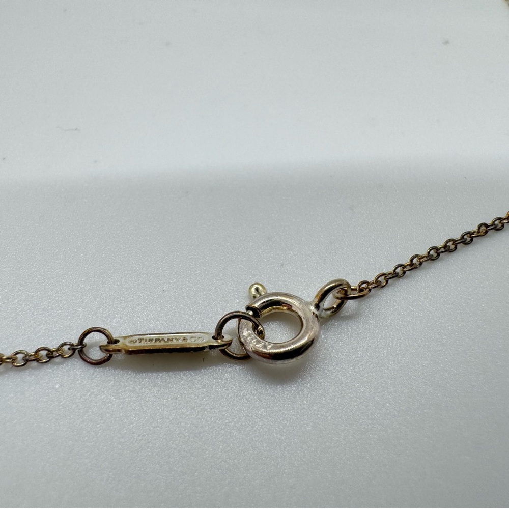 Tiffany & Co Return to Tiffany Double Heart Necklace Silver 925 Rubedo Metal New - Picture 7 of 12